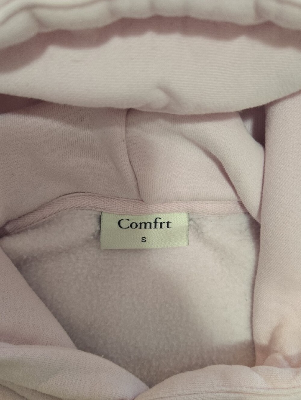 Comfrt Womens Or Men's Pale Pink Hoodie Sweatshirt - Picture 4 of 5